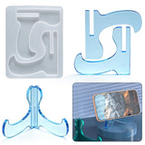 Cell Phone Bracket Holder Crystal Epoxy Resin Mold Mobile Phone Stand Silicone Mould DIY Crafts Casting Tools