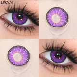 Popxstar Fast Delivery Colored Pupils for Eyes Brown Natural Beauty Contact Lenses Purple Cosplay Red Lenses Green Eye Contacts