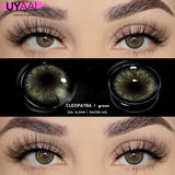 Popxstar 1 Pair Cleopatra Pupils Lens Yearly  For Eyes Blue Green Contact LensNatural Len Colorcon High Quality Lense