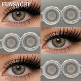 1 Pair Contact Lenses Big Brown Lenses for Eyes Beauty Pupils Comestic Eye Color Len Korean Pupils Makeup Accessoriess