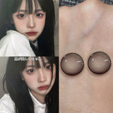 Blue Color Contact Lenses Black Pupil 6months 1pair Cosmetic Lenses