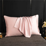 Popxstar Natural Mulberry Silk Pillowcase Solid Color Envelope Pillow Case Bedding Sleeping Pillow Cover 50X70 Pillow Case Cover