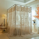 New Summer 2 Layers Mosquito Net for Home Decor with Bracket Princess Palace Bed Curtain Tent for Girls Room