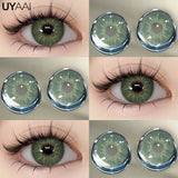 Popxstar  1 Pair Colored Contact Lenses for Eyes Natural Fashion Lenses Gray Beauty Pupils Blue Eye Lenses Cosmetics Soft Lenses