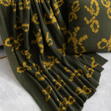 Popxstar deer plush knitted new product bow knitted blanket one blanket multi-purpose sofa air conditioner blanket