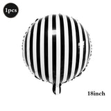 Popxstar  Racing Theme Party Decor Black and White Plaid Wheel Balloon Sport Car Traffic Light Balloon Kids Birthday Racing Party Supplies
