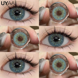 Color 1 Pair Contact Lenses with Natural High Color Saturation & Defined Edge, Soft Age-Reducing Ambience
