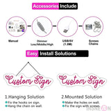 Popxstar shop party pieces Better Together Neon Sign LED Light with Adjustable Brightness Perfect Wedding Decor Anniversary Mr Mrs Party Decoration USB 5V