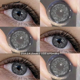 1Pair Soft Colored Contact Lenses for Eyes Fashion Blue Lenses Gray Beauty Makeup Lenses Brown Contacts Blue Eye Lenses