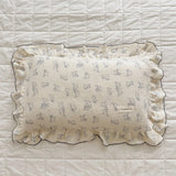 Popxstar INS Ruffle Edge Gauze 100% Cotton Princess Pillow Case 30X50 48X74cm Breathable Pillowcase Decorative for Home Bedding Bedroom