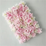 Popxstar Pink Silk Rose Flower Wall Artificial Flower for Wedding Decoration Flower Wall BabyShow Wedding Christmas Home Backdrop Decor
