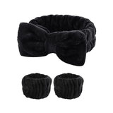 Popxstar Head Bands Wristband Set Washing Face Hairband Yoga Spa Shower Makeup Wash Face Headband For Women Ladies Bathroom Accessories