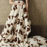 Popxstar Faux Fox Fu Fur Warm Autumn Winter Blanket High End Plush Super Comfortable Blankets for Bed Sofa High-quality Weighted Blanket