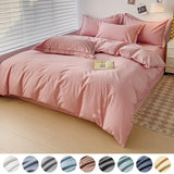 Popxstar  Luxury Bedding Duvet Cover Set 400 TC Egyptian Cotton 1pc Quilt Cover and 2pc Pillowcase Soft Durable Comforter Cover All Season
