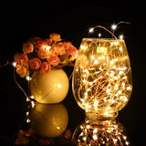 Popxstar cabin weekend inspo 1M 2M 3M 5M LED Fairy Light Mini Christmas Light Copper Wire String Light Night lamp  Waterproof for Wedding Xmas Garland Party