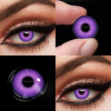 Popxstar   1 Pair Colored Cosplay Contact Lenses for Eyes White Red Black Cosplay Lens Anime Role Playing Eye Makeup Contact Lens