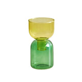 Popxstar 2pc Set Mini Vases Terrarium Hydroponic Plant Pot Glass Vase Wedding Flowers Candle Holders Decor Avocado Glass Growing Bud Vase