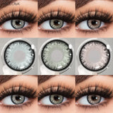 2pcs Hot Sale Natural Color Contact Lenses for Eyes Myopia Degree Korean Lenses Beauty Grey Eye Contacts Lens