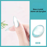 Popxstar Laser Rainbow Cat Eye Gel Magnetic Nails Polish Reflective Sparkling Glitter Gel Can Be Use on Any Color Nail Accesorios