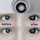 Popxstar 2pcs/Pair Contact Lenses Fast Shipping Big Black Lenses for Eyes Beauty Pupils Comestic Eye Color Lens 14.5mm/14.2mm