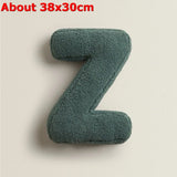 Popxstar  Ins 26 English Letters Plush Throw Pillow Soft Stuffed Kids Toys Dolls Sofa Cushion Room Decor Shooting Props for Children Gifts