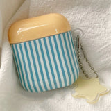 Popxstar Simple Striped Grid Suitable For Apple Earphone Protective Case Airpodspro2 Wireless Bluetooth Earphone Case