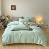 Popxstar  Luxury Bedding Set 100% Egyptian Cotton 400TC Duvet Cover Flat Fitted Sheet Single Double Queen King Quilt Cover with Pillowcase