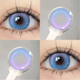 2PCS Cosplay Anime Colored Contact Lenses for Eyes Green Pupils Pink Lenses Beauty Halloween Cosmetics Lenses