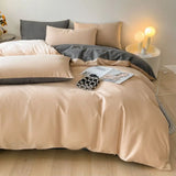 Popxstar  Luxury Bedding Set 100% Egyptian Cotton 400TC Duvet Cover Flat Fitted Sheet Single Double Queen King Quilt Cover with Pillowcase