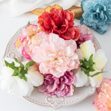 Popxstar 5/10PCS Artificially Made Flowers With Burnt Edges And Peonies For Home Leisure Hair Clips Wedding Clothing Decoration Scrapbook