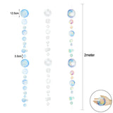 Popxstar  2m Bubbles Circle Garland Banner Under The Sea Themed Party Decor Starfish Jellyfish Wall Hanging Mermaid Birthday Supplies