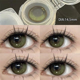 Popxstar 2pcs Color Contact Lenses For Eyes Natural Green Eye Colored Lenses Yearly Beautiful Diopter Myopia Lens Student Color Cosmetics