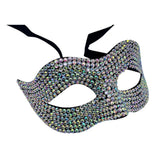Shiny Acrylic Crystal Half Face Mask Luxury Design Full Jewelry Design Masquerade Mask Sexy Rhinestone Manual Masquerade