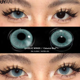 Popxstar Colored Contacts Lenses Natual Pupils for Eyes Natural Look Eye Contacts Grey Fashion Lenses Beauty Green Eye Color Lens