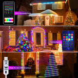 Popxstar 5V USB RGBIC Fairy String Light 25/20/10M Christmas Light With Bluetooth APP and Remote control For Xmas tree Garland Decoration