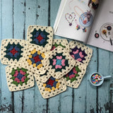 Popxstar  Handmade Original 12cm Trade Hand Crochet Doilies Pad Handmade Cup Mat Photo Props Placemat Decorative Mat 20pcs/lot