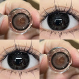 Blue Color Contact Lenses Black Pupil 6months 1pair Cosmetic Lenses