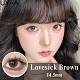 Popxstar  Contact Lenses Cosmetics Lenses Choco Jump Series Eye Color Lens Beauty Black contacts Woman Accesories Natual  Brown lens