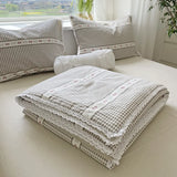 Popxstar  Pure Cotton Summer Cooling Duvet 1-Piece Lace Soybean Fiber Airable Cover