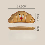 Popxstar  Exquisite and Beautiful Plates Ceramic Tableware Highend Feel Niche and Cute Breakfast Plates
