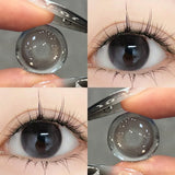 Popxstar 1Pair Natural Colored Contact Lenses with Prescription Myopia Lenses Pink Brown Lenses Yearly High Quality Korean Lenses