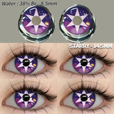 Popxstar  Cosplay Color Contact Lenses for Eyes Anime Eye Lens 1Pair White Black Lenses Contact Lenses Cosmetic Color Lens Eyes