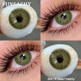 1 Pair Brown Color Contact Lenses for Eyes Big Eyes Natural Lenses Beautiful Pupils Cosmetics Gray Lens Color Women