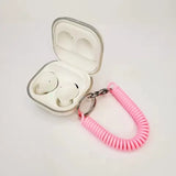 Cute Heart Case For Samsung Galaxy Buds FE/Buds2/Buds2 Pro Earphone Case For Galaxy Buds Live Transparent Flash with Pendant