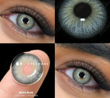 Popxstar 2pcs Colored Contact Lenses For Eyes Natural Blue Eye Lenses Gray Pupils Lens Yearly Fashion Green Contacts Black Lens HOT