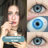 1 Pair Hot Sale Colored ContactLenses with Prescription Green Lris Myopia Lenses Degree 0~-8.00 Natural Soft Lenses