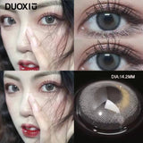 Popxstar  1Pair Colored Beauty pupils Makeup Lenses  High Quality Myopia Eyes Black Eye Grey Contact Lenses 1 Yearly Fast Shipping