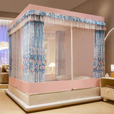 New Design 2 Layer Mosquito Net Large Space Dust Baby Anti-drop Bracket Encryption Bed Canopy Curtains 1.7M Height