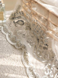 Popxstar  Luxury French style sequin tube embroidery decoration, exquisite bedroom and living room screen curtain