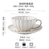 Popxstar American Style Coffee Cups Set Vintage Ceramics Cups Set with Teapot Milk Cup Great Coffee Bowl Kitchen Supplies